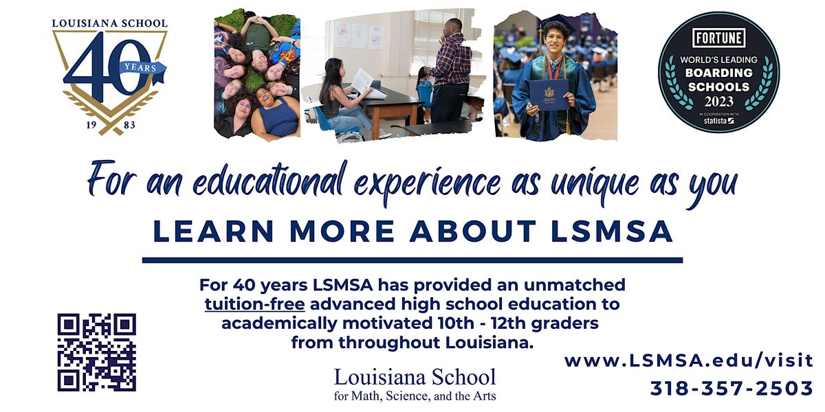 Louisiana school for math science and the arts informational meeting