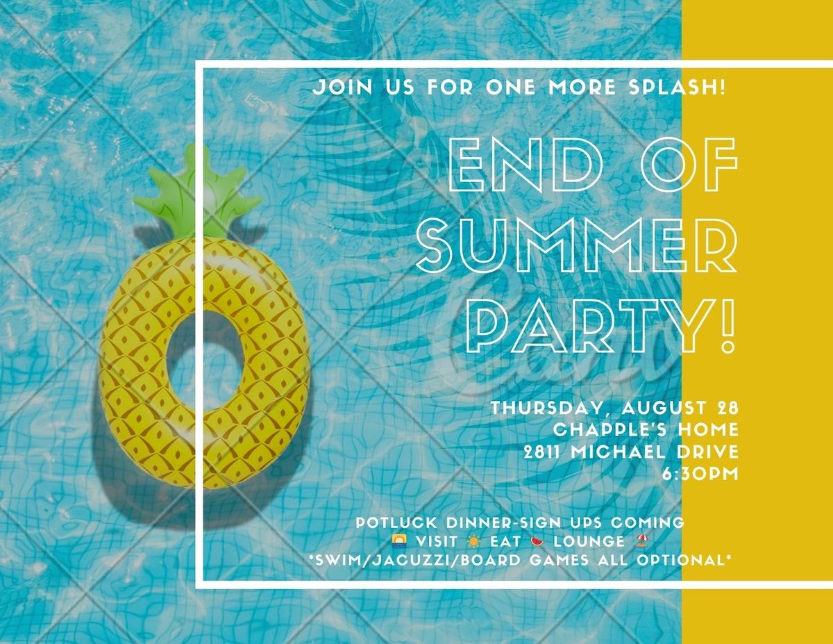 Relief Society End of Summer Party, 28 August | Event in Newbury Park | AllEvents