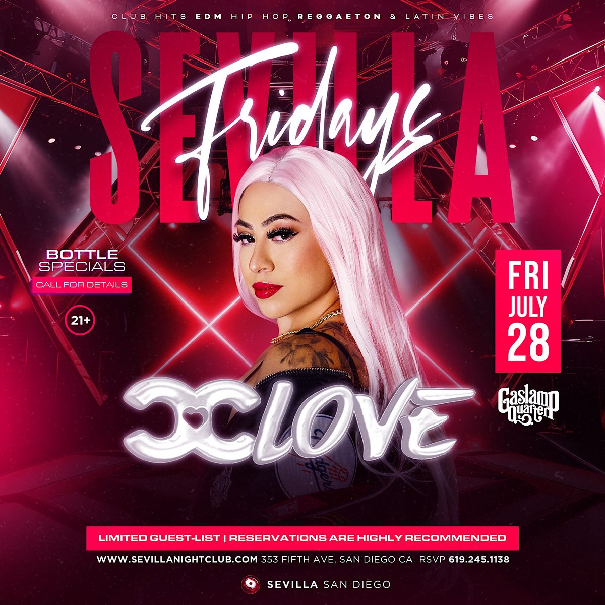 Sevilla Fridays CC LOVE playing all club hits, top 40s & more