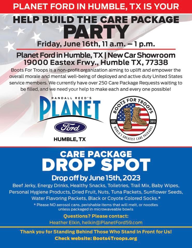 Public Packing Party at Ford Humble, Randall Reed's Ford