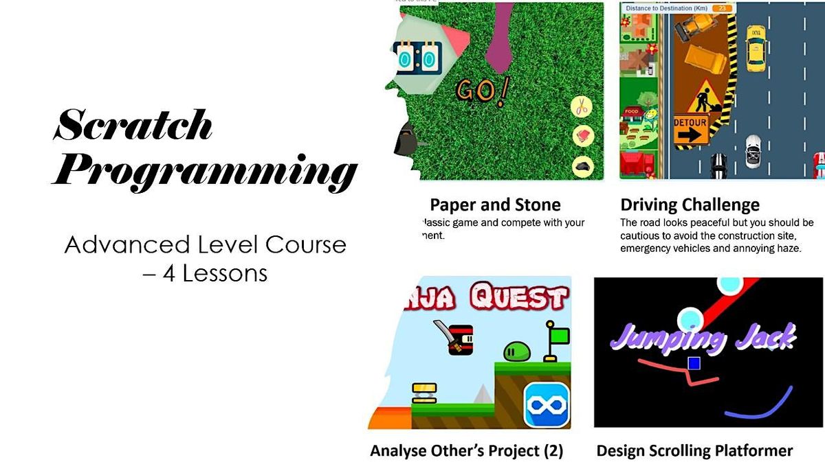 Scratch Programming - Advanced Level, March 31 2023 | Online Event ...