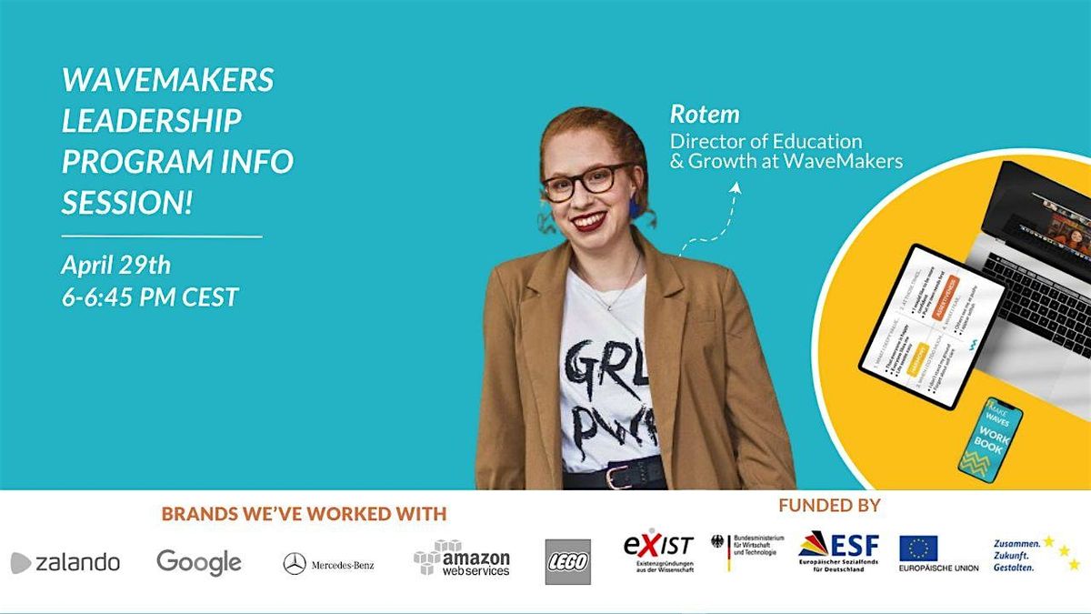 WaveMakers Info Session Tech Cohort, May 29 2024 | Online Event | AllEvents