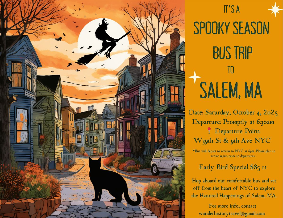 Spooky Season Bus Trip from NYC 10/4, 4 October | Event in New York | AllEvents