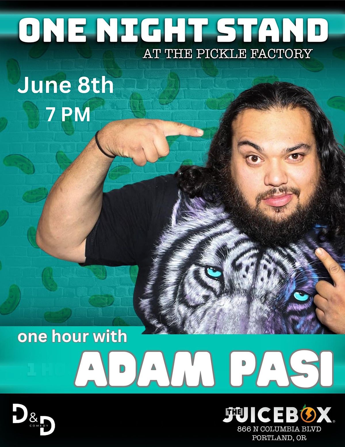 One Night Stand at the Pickle Factory Adam Pasi, JuiceBox Theater in