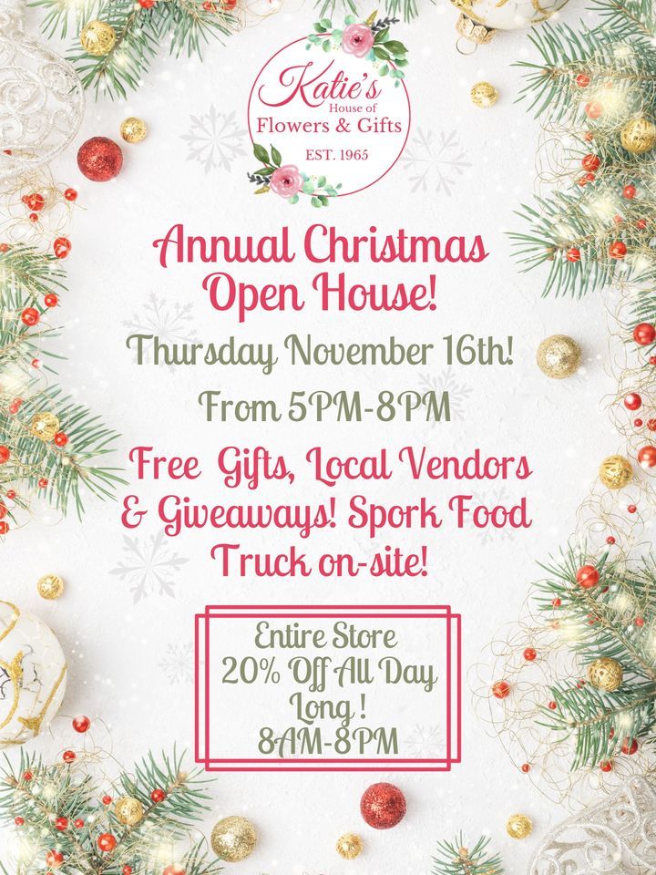 Annual Christmas Open House , Katie's House of Flowers & Gifts