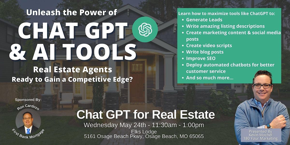 Unleash the Power of Chat GPT for Real Estate Agents Osage Beach, MO