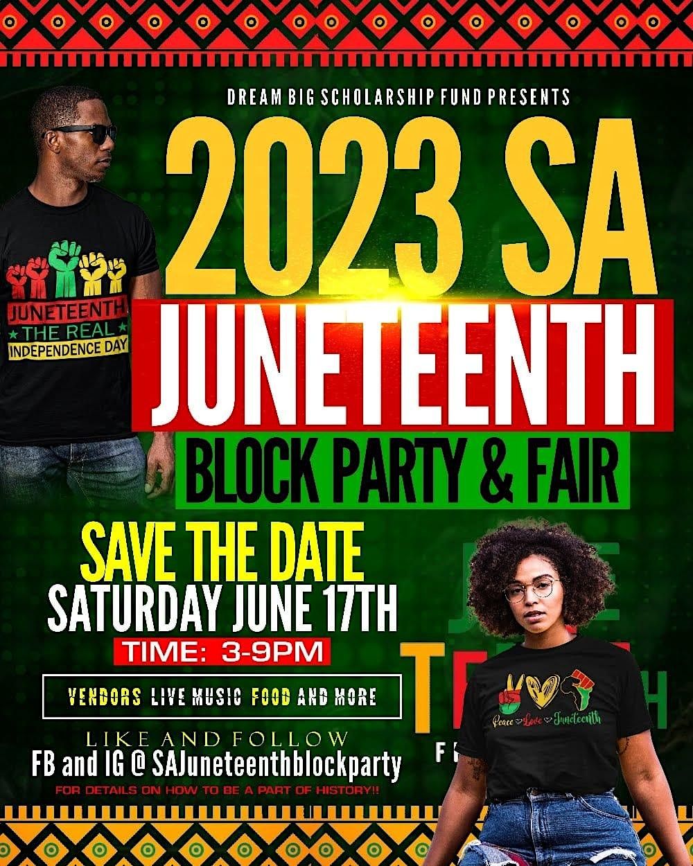 2023 SA Juneteenth Block Party Fair 1801 Martin Luther King Dr San 2023 SA Juneteenth Block Party Fair 1801 Martin Luther King Dr San