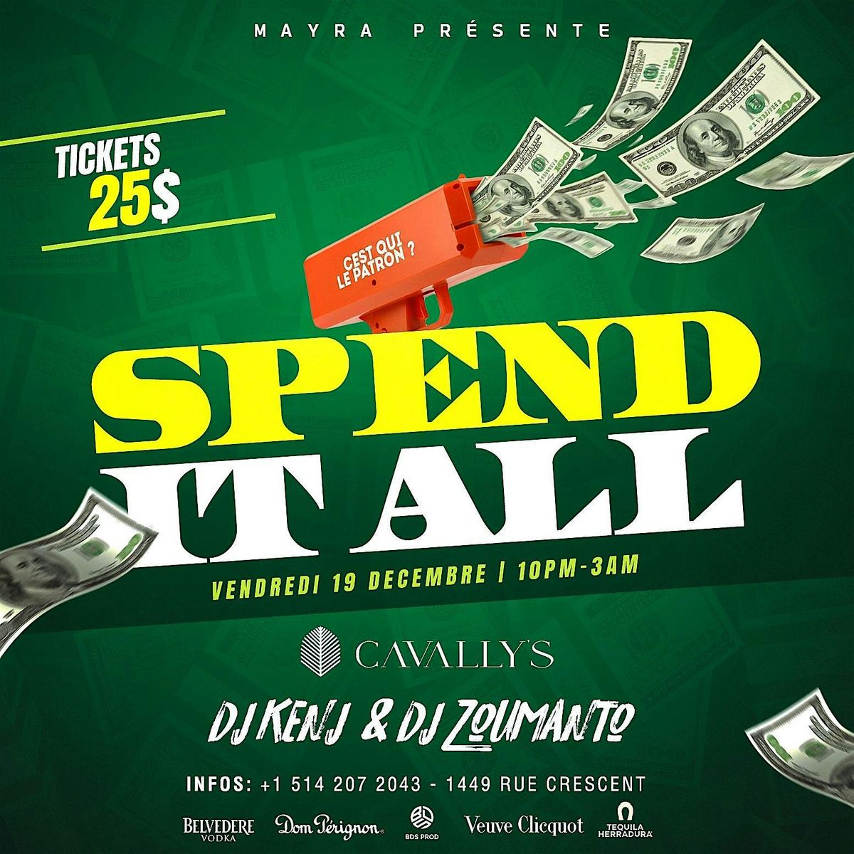 SPEND IT ALL, 19 December | Event in Montréal | AllEvents