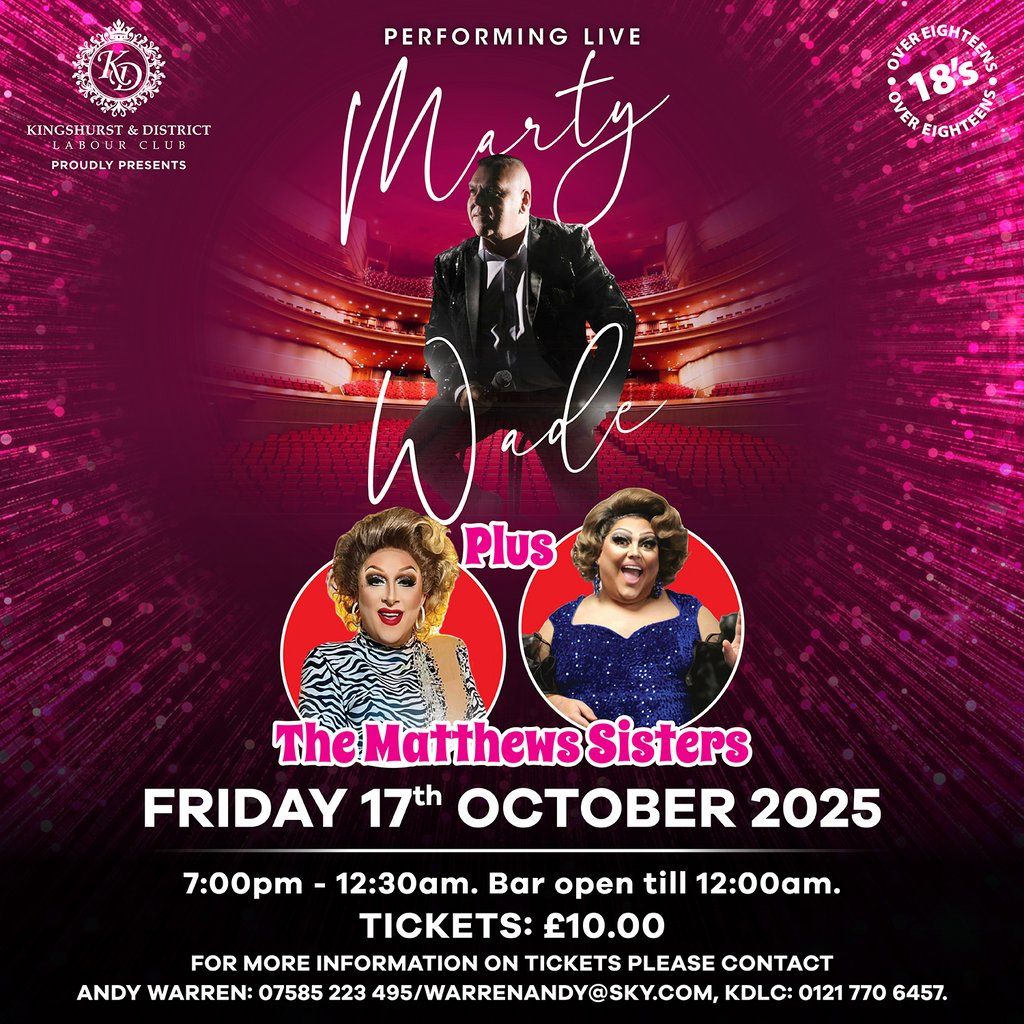 Drag Queen Show & Marty Wade, 17 October | Event in Solihull | AllEvents
