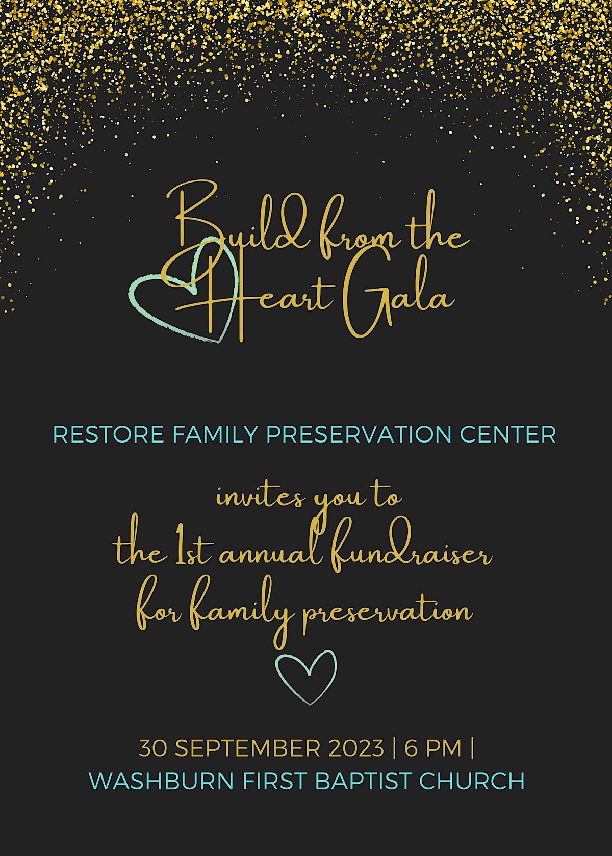 Build From The Heart Gala, First Baptist Church, Washburn, 30 September
