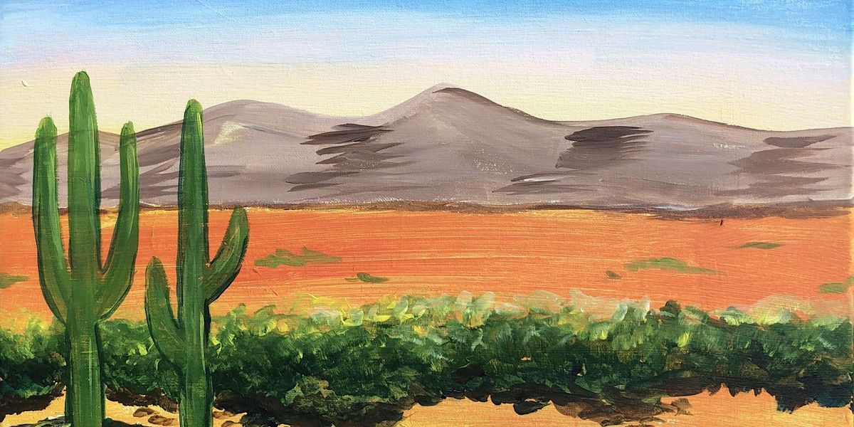 Outdoor Paint & Sip Serene Desert Scene Paint and Sip by Classpop
