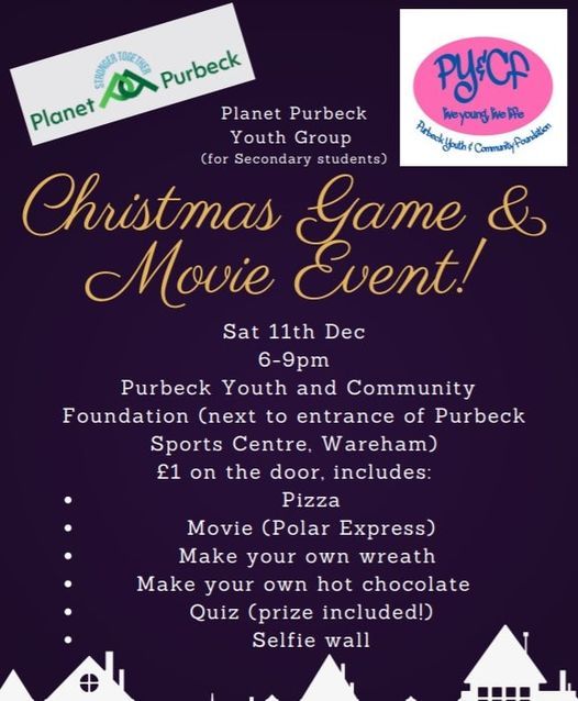Cranberry Village Christmas Fair Wareham 2022 Christmas Game & Movie Event, Purbeck Youth & Community Foundation, Wareham,  December 11 2021 | Allevents.in