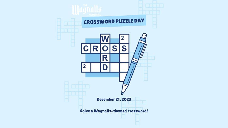 Crossword Puzzle Day, The Wagnalls Memorial, Lithopolis, December 21