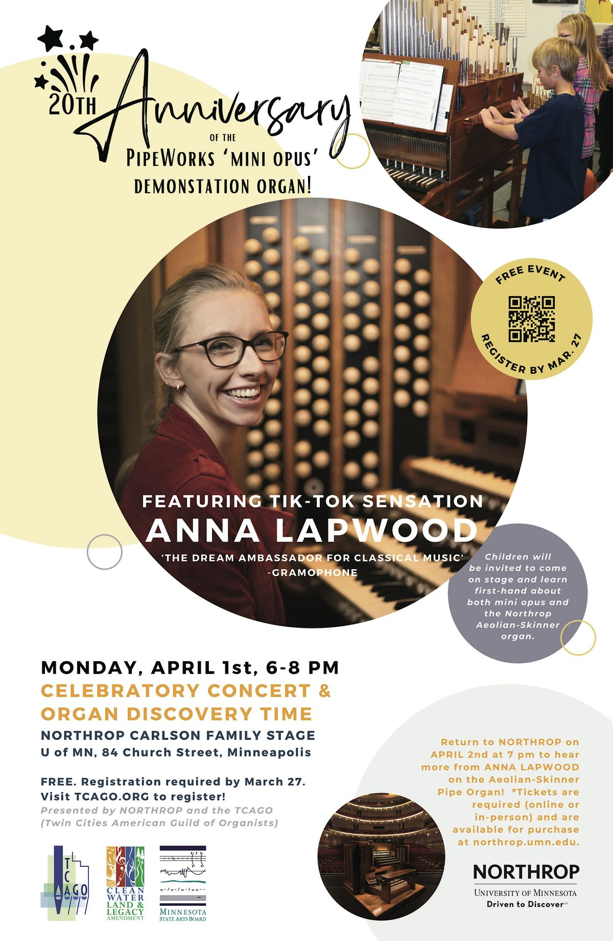  Introduction to the Organ with Anna Lapwood and Mini Opus, Northrop Motiv 