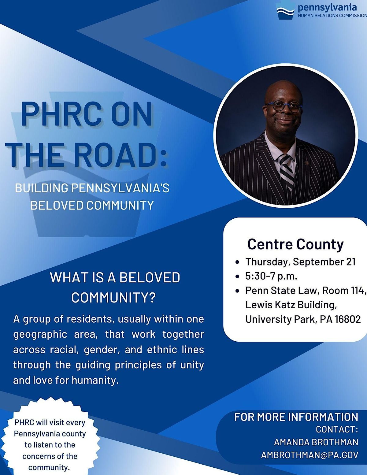 PHRC on the Road Building Pas Beloved Community in Centre County, Penn