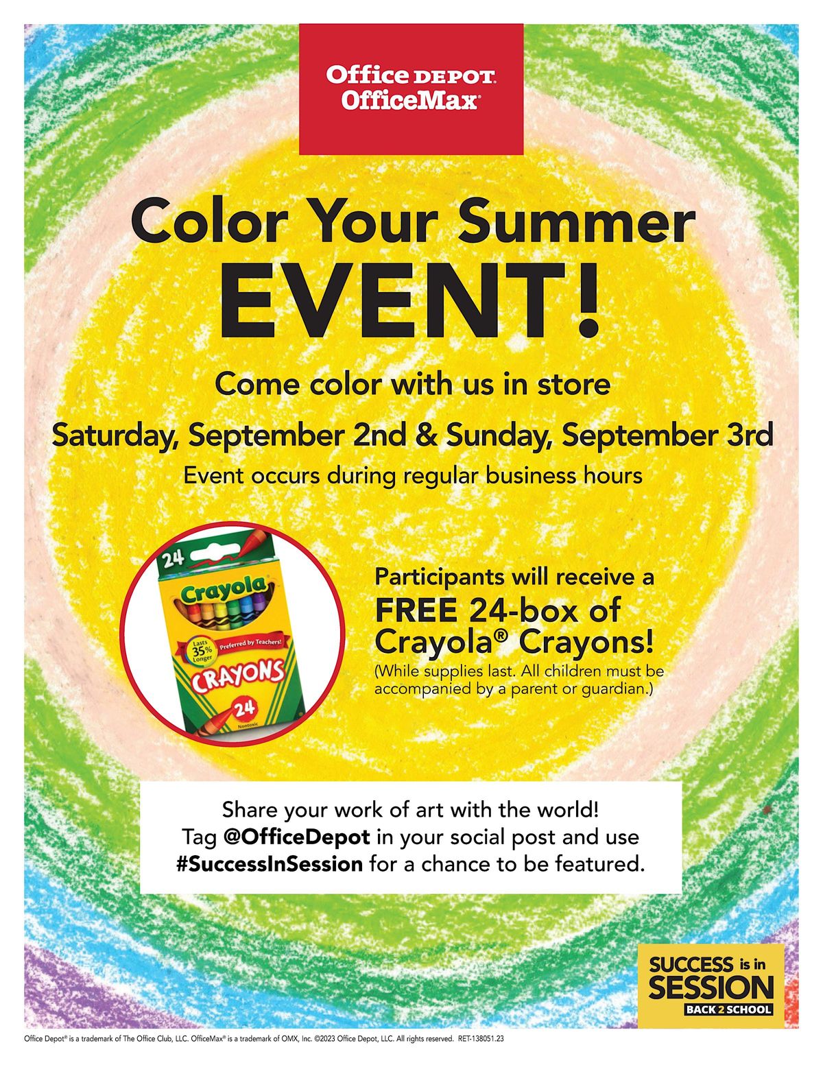 Color Your Summer, Office Depot, North Green River Road, Evansville, IN