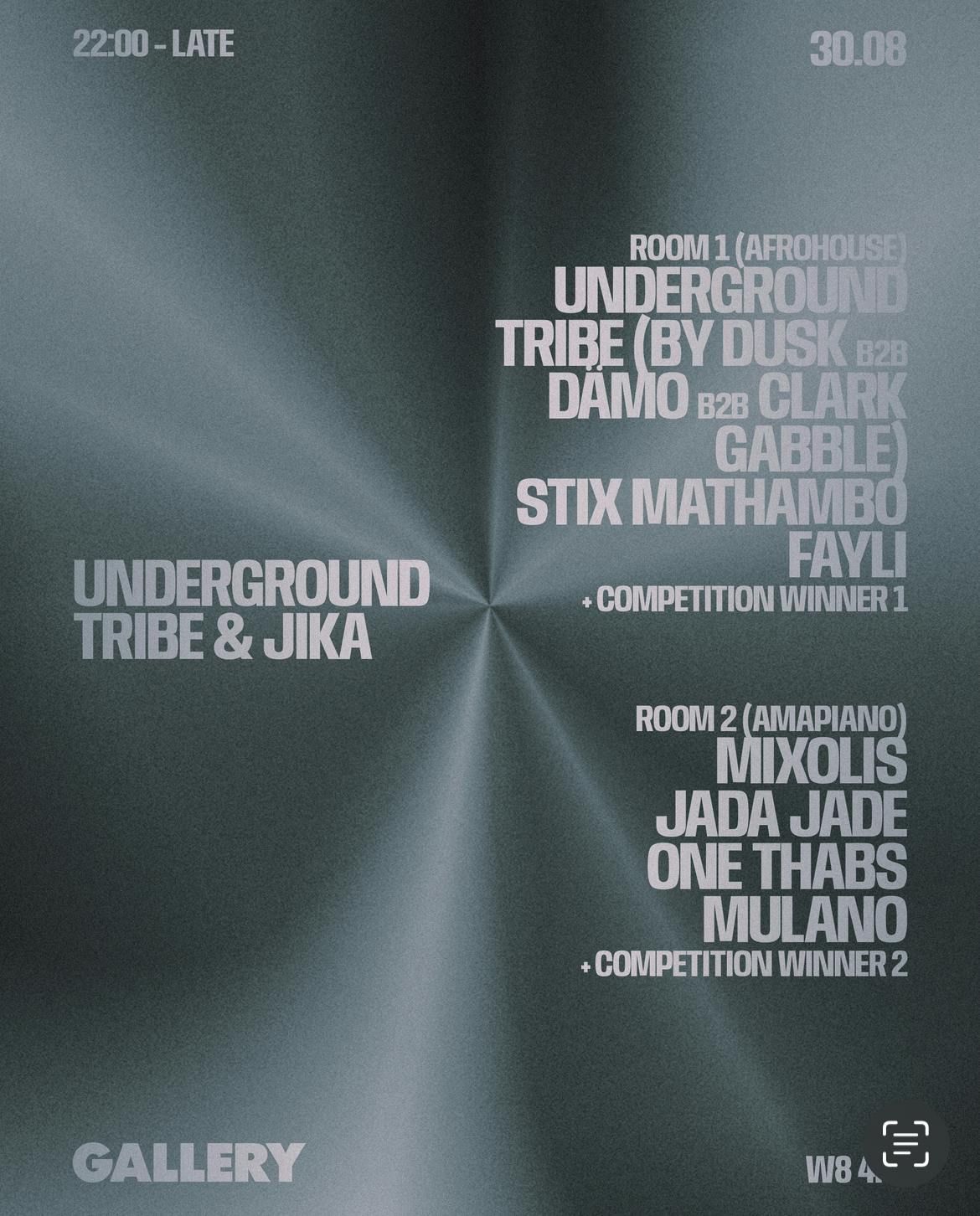 Underground Tribe &amp; Jika, 30 August | Event in London | AllEvents