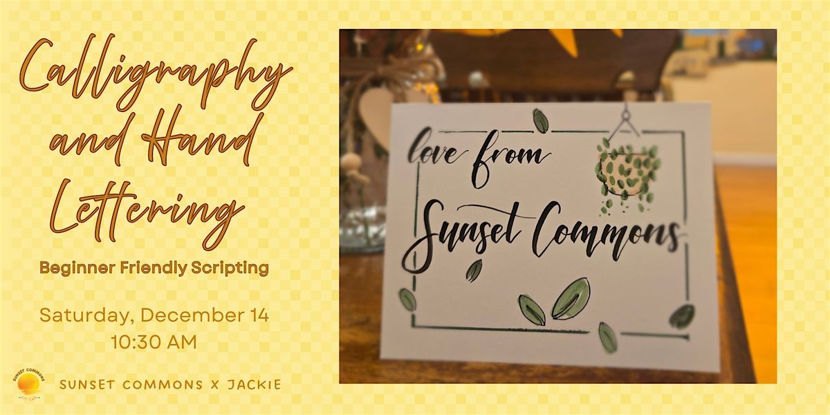 Write & Delight: Calligraphy & Hand-lettering for Beginners, 14 December | Event in San Francisco