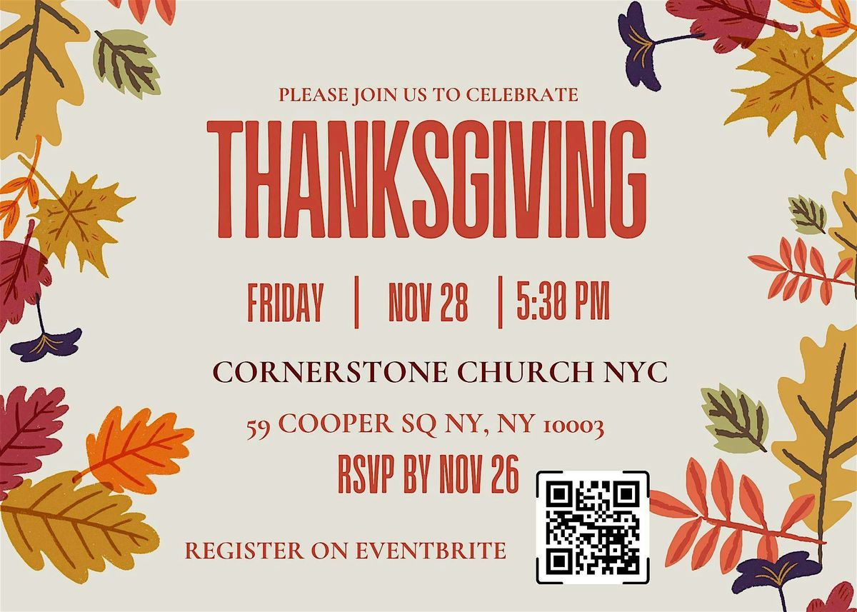 THANKSGIVING DINNER - ВЕЧЕРЯ ВДЯЧНОСТІ, 28 November | Event in New York | AllEvents