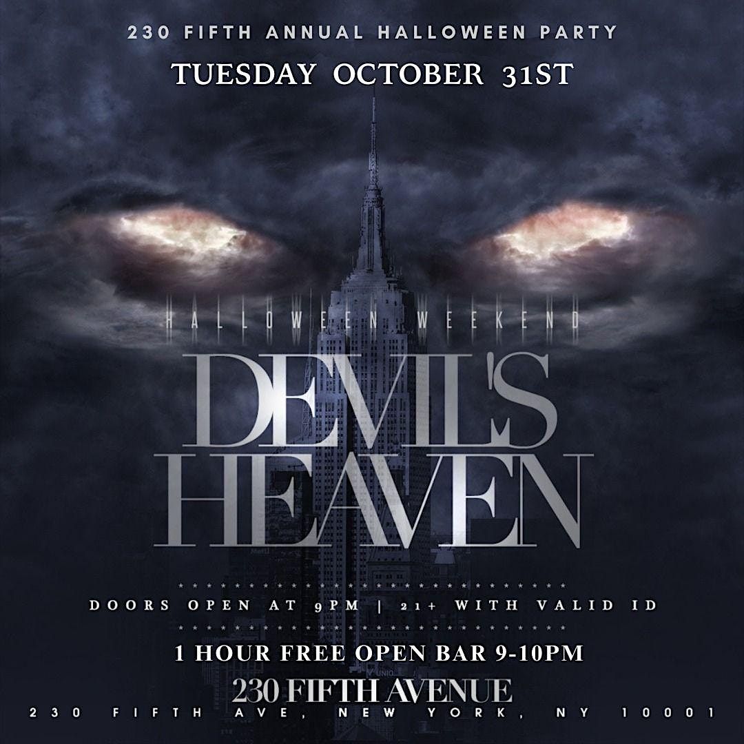 1 NYC HALLOWEEN PARADE AFTER PARTY 230 5TH 1 HOUR OPEN BAR 10 31 1-nyc-halloween-parade-after-party-230-5th-1-hour-open-bar-10-31