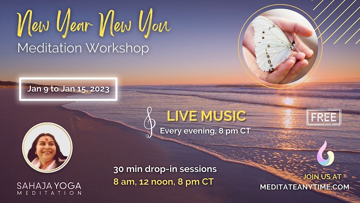 Meditate Anytime January series Live Music evenings, January 12 2023 Online Event AllEvents.in