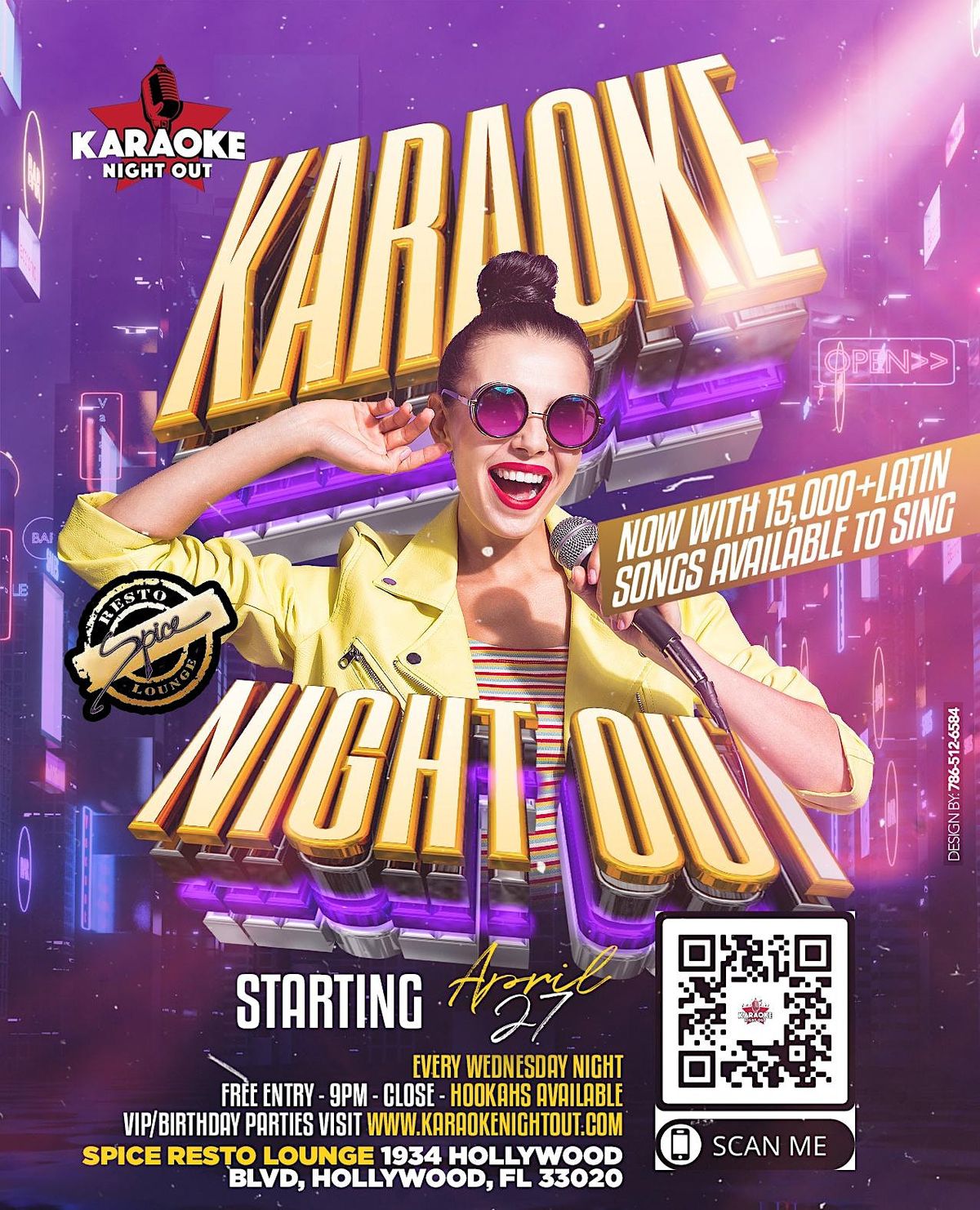 SOON) Wednesday! Karaoke Night Out at Spice RestoLounge 8pm