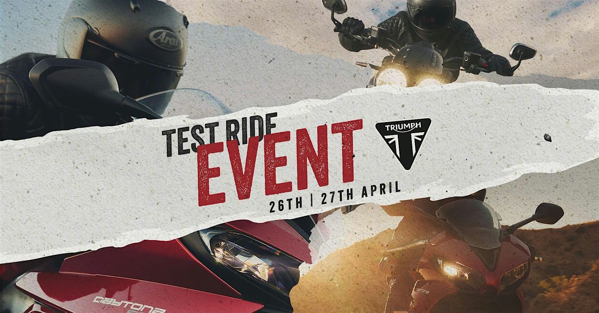 April Test Ride Event - Triumph Cheltenham, Triumph Cheltenham, Saint ...
