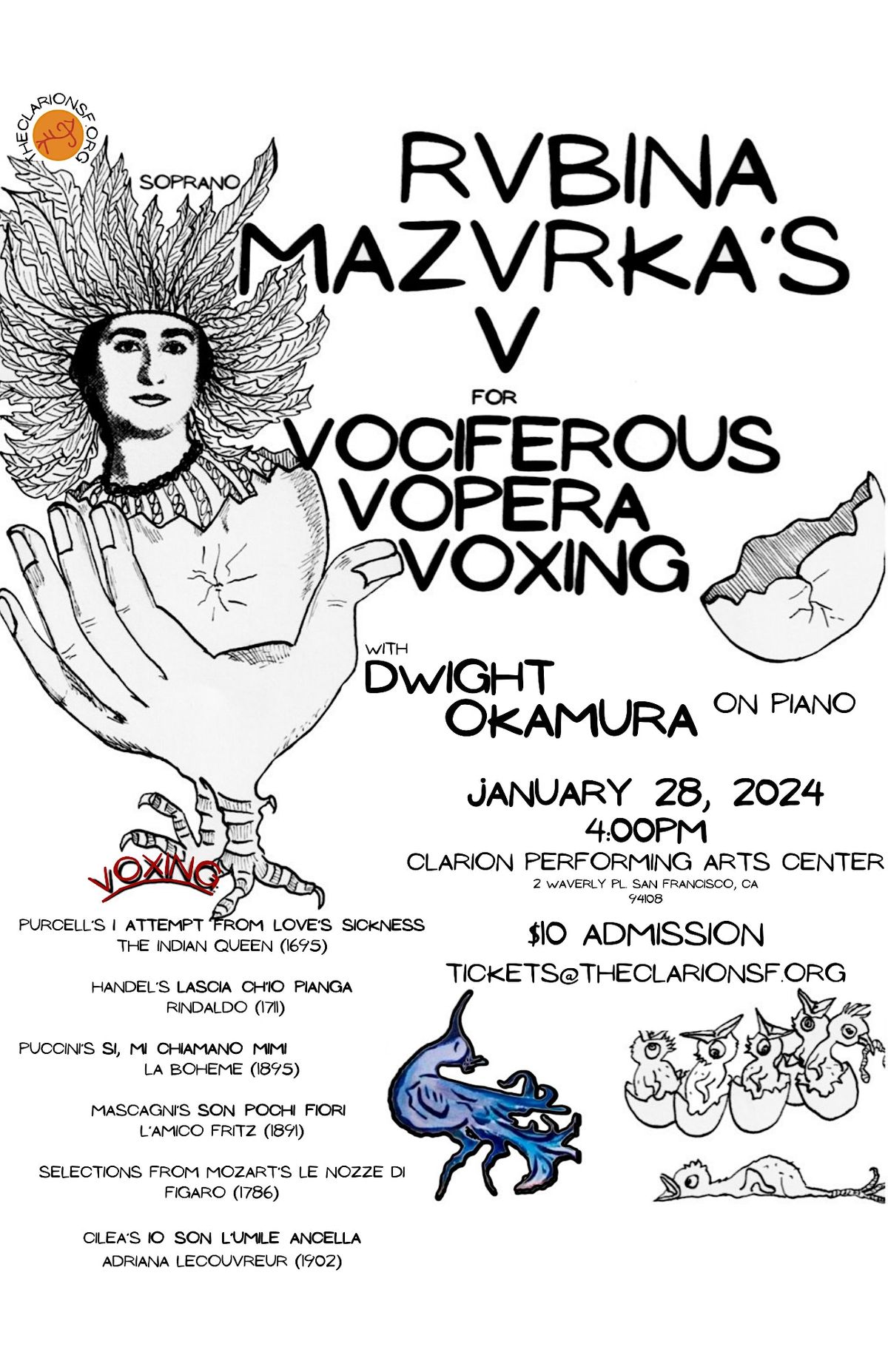 Rubina Mazurkas V For Vociferous Vopera Voxing Clarion Performing rubina-mazurkas-v-for-vociferous-vopera-voxing-clarion-performing
