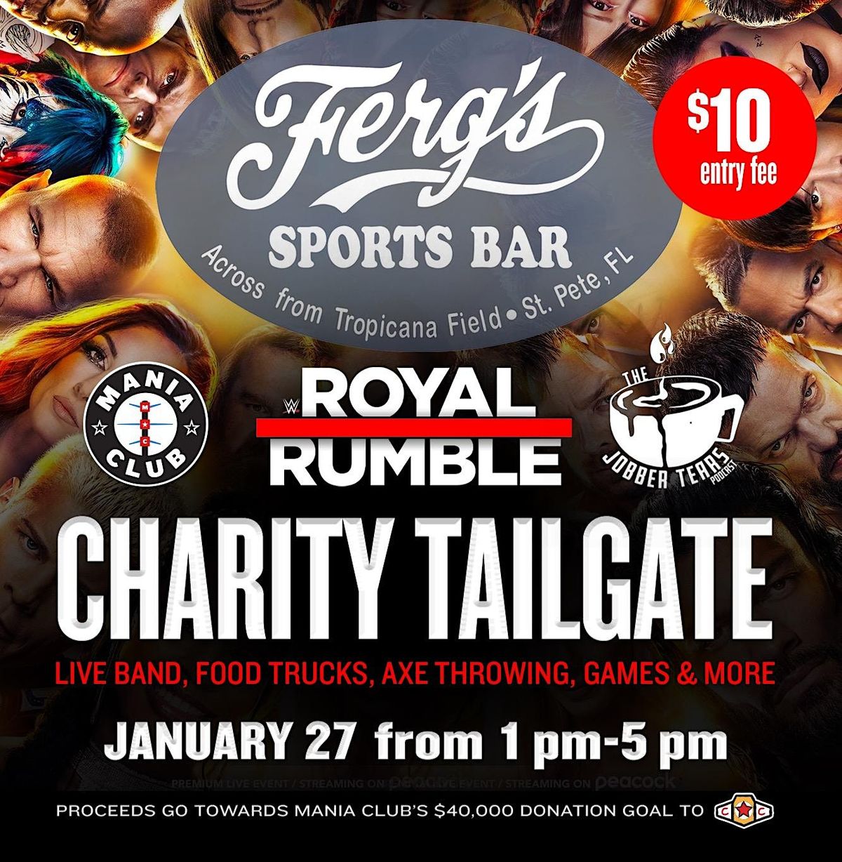 ROYAL RUMBLE TAILGATE IN TAMPA BAY FL hosted By Jobber Tears & Mania