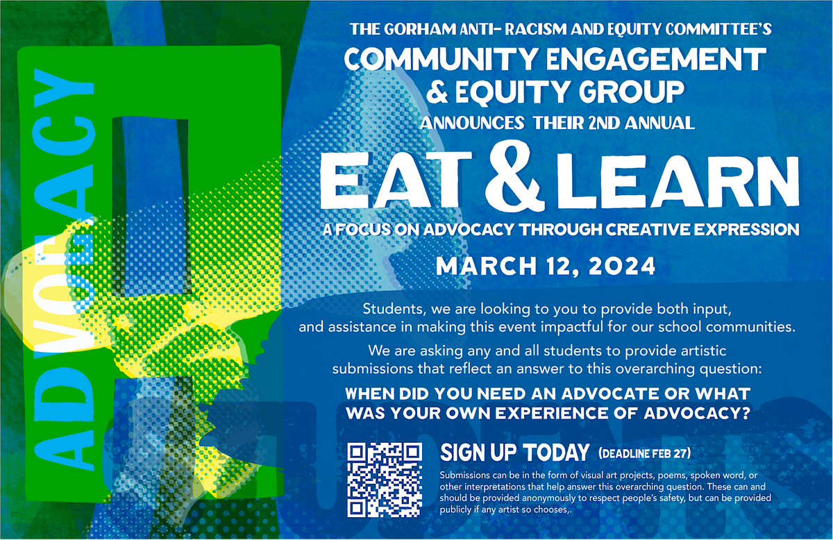 Second Annual Eat and Learn, Gorham High School, March 12 2024
