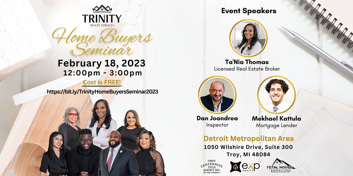 Trinity Realty Services Home Buyers Seminar 2023, Detroit Metropolitan