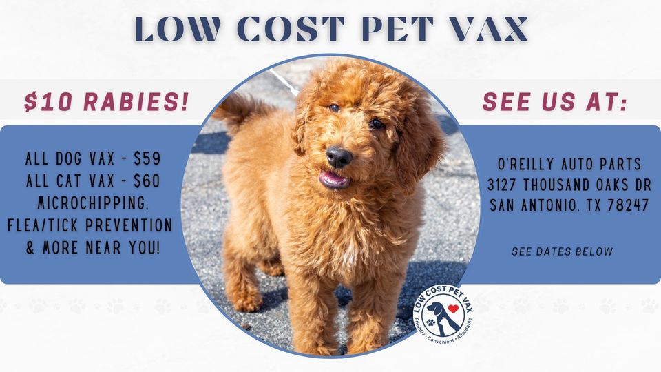 San Antonio Low Cost Pet Shots (Thousand Oaks Dr), O'Reilly Auto Parts
