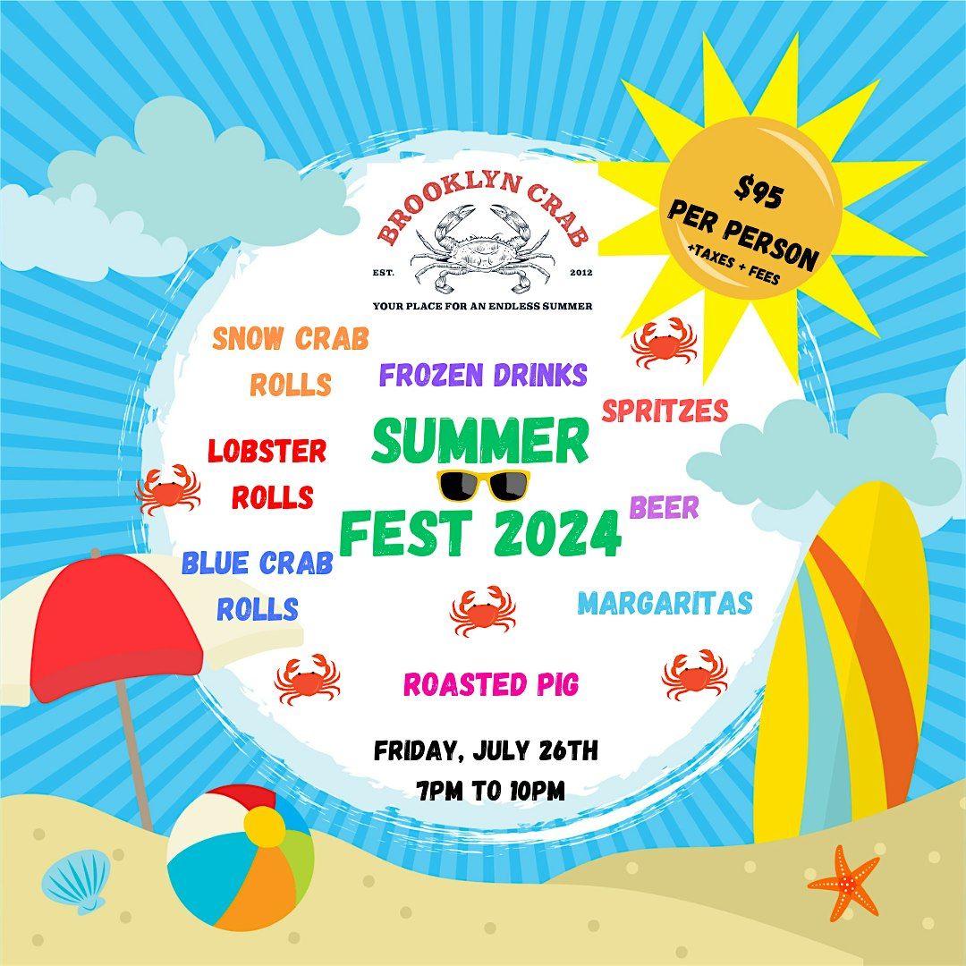 BROOKLYN CRABS SUMMER FEST, Brooklyn Crab, 26 July 2024 AllEvents.in