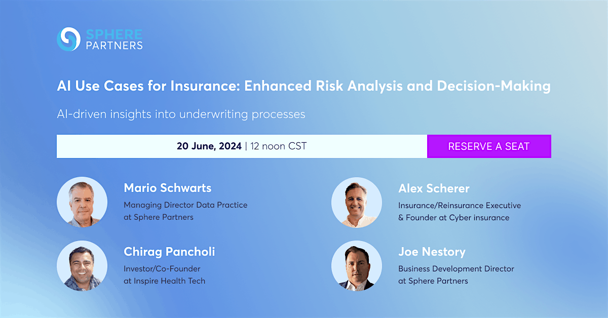 AI Use Cases for Insurance: Risk Analysis & Decision Making, June 20 ...