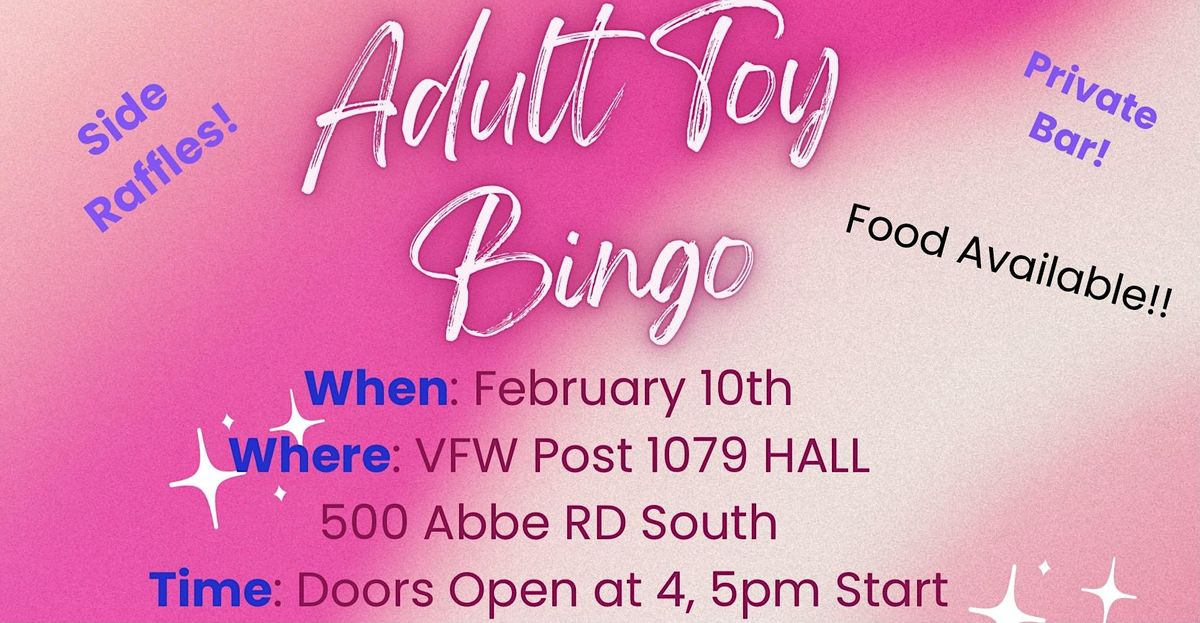 Adult Toy Bingo, Veterans of Foreign Wars, Elyria, February 10 2024