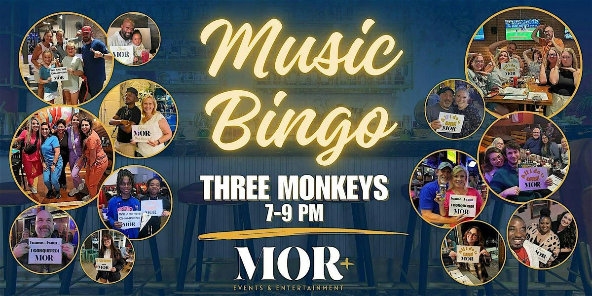 MOR Music Bingo @ Three Monkeys - Harrisburg, NC | Event in Harrisburg | AllEvents