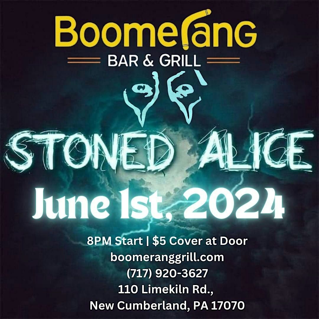 Live Band Stoned Alice Boomerang Bar & Grill, The Harrisburg Comedy
