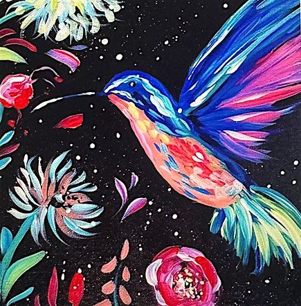 Hummingbird Sings Sip & Paint, Phearless Art Studio, Moreno Valley, 29