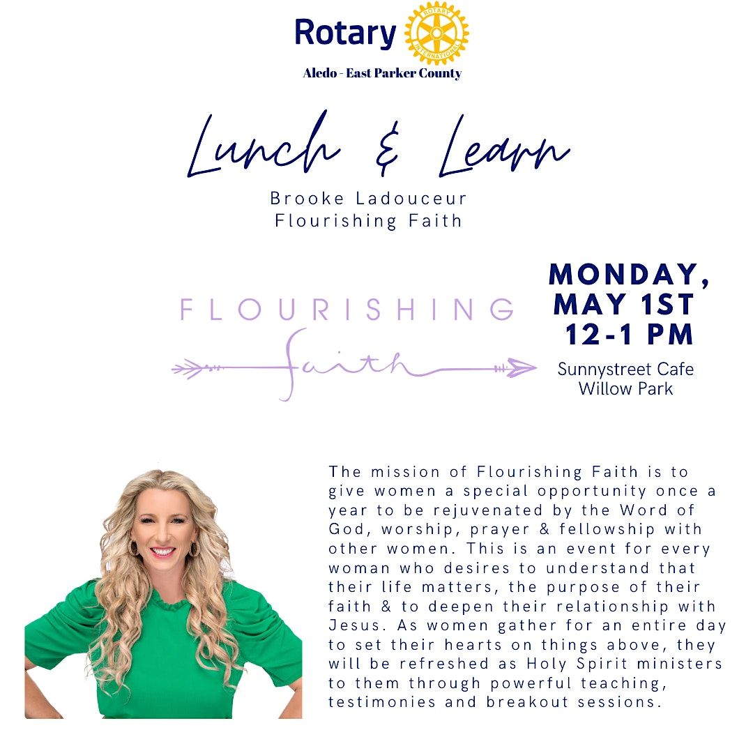 Lunch and Learn Flourishing Faith with Brooke Ladouceur, Sunny Street
