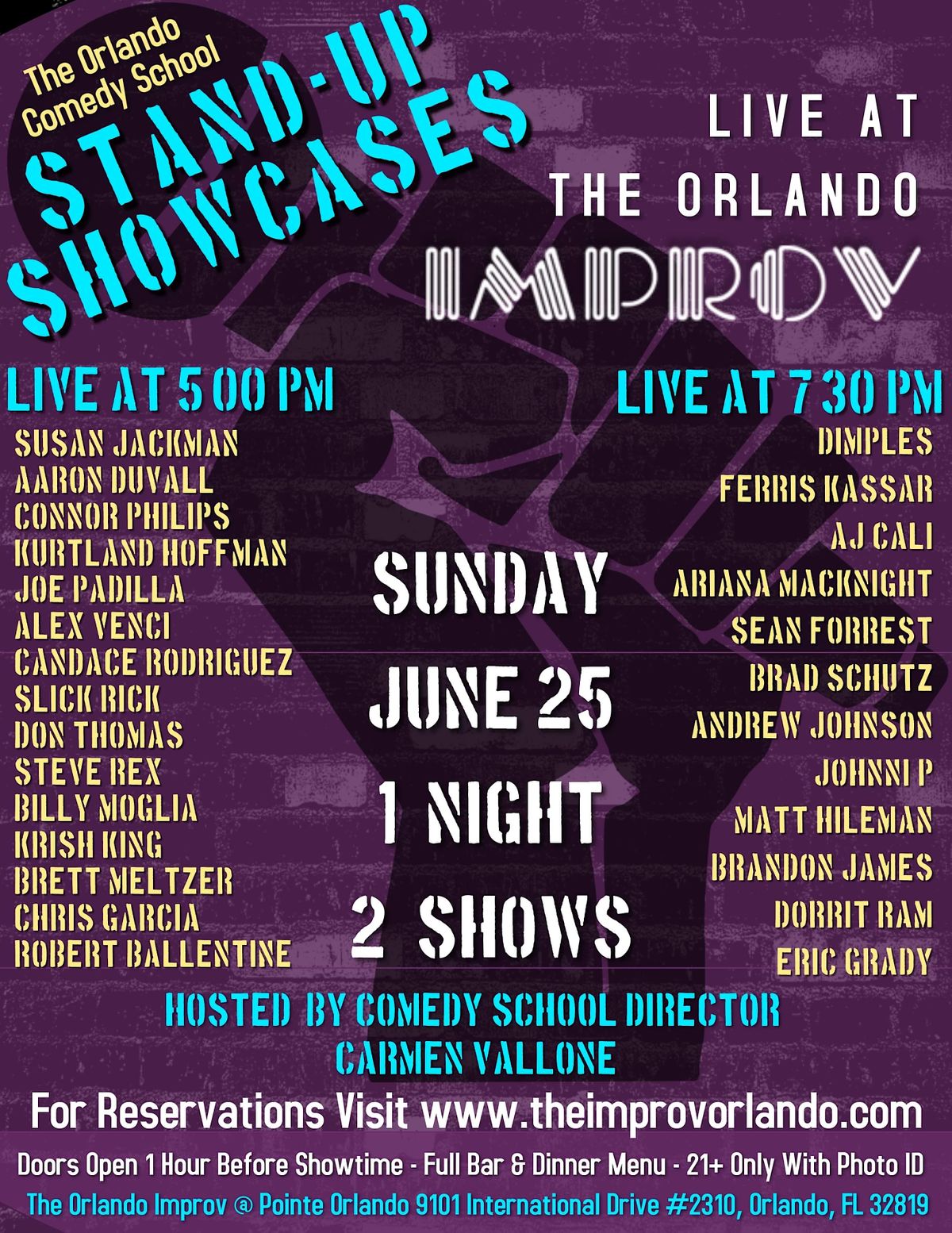Orlando Comedy School StandUp Showcase (Late Show), Improv, Orlando