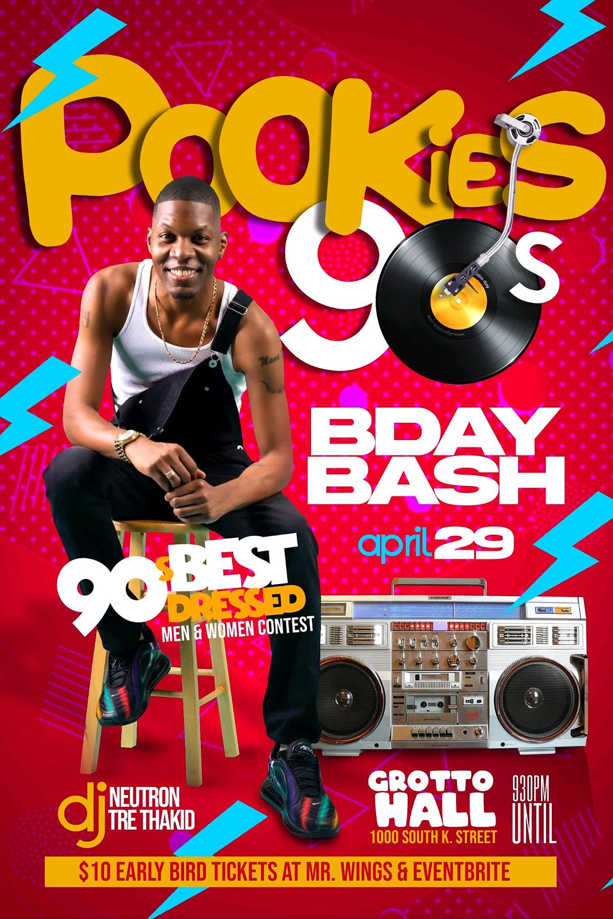 POOKIES 90S BIRTHDAY BASH!, Grotto Hall, Pensacola, 29 April to 30