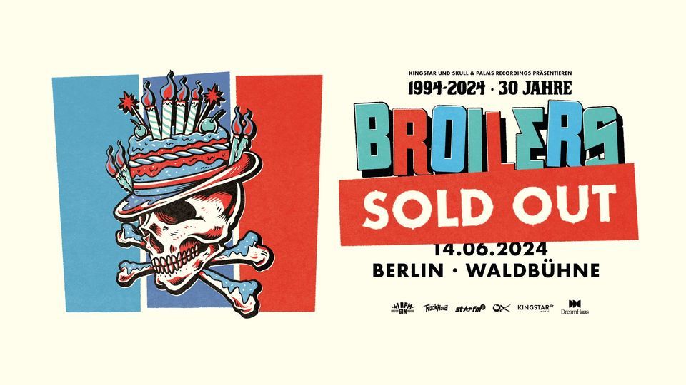 BROILERS | JOLLY GOOD FELLAS | BERLIN, Waldbühne Berlin, 14 June 2024 ...