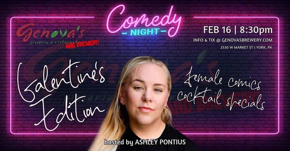 Galentines Comedy Night Genovas Italian Restaurant & Brewery, Genova