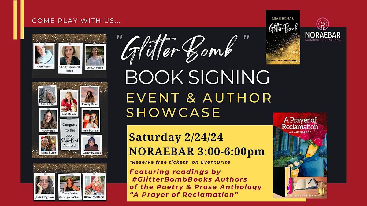GlitterBomb Author Showcase and Book Signing, NoraeBar, Louisville
