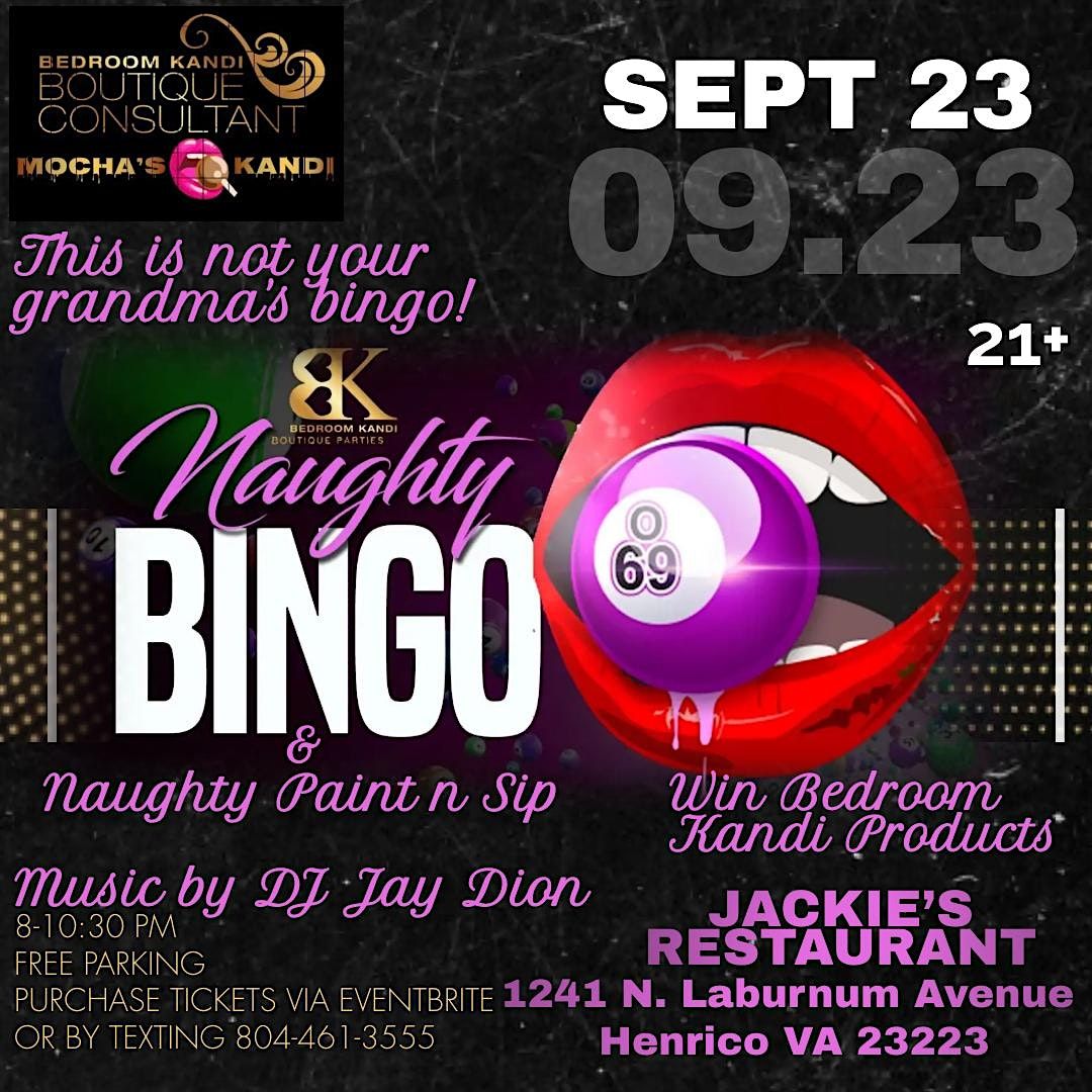 Naughty Bingo/Naughty Paint n Sip, Jackie’s Restaurant, Richmond