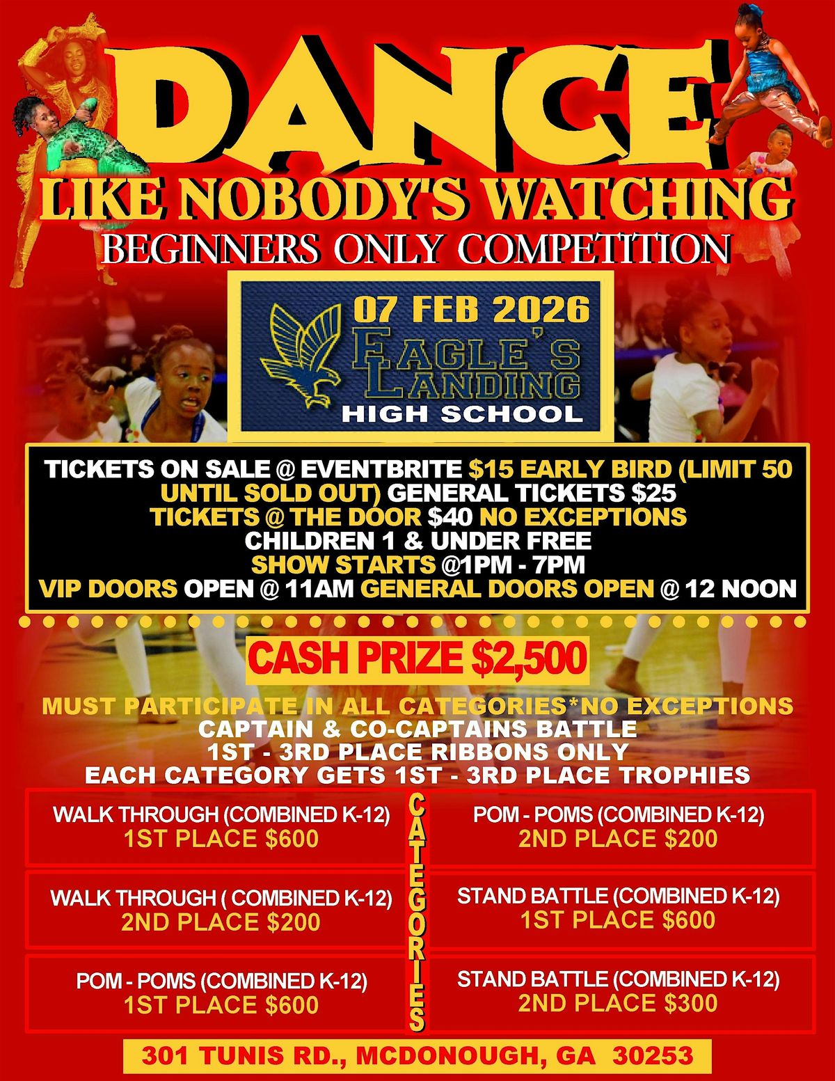 Dance Like Nobody's Watching!!!!, 7 February | Event in McDonough | AllEvents