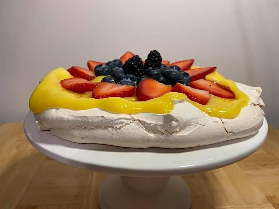 Annies Signature Sweets Lemon berry Pavlova baking class GLUTEN FREE
