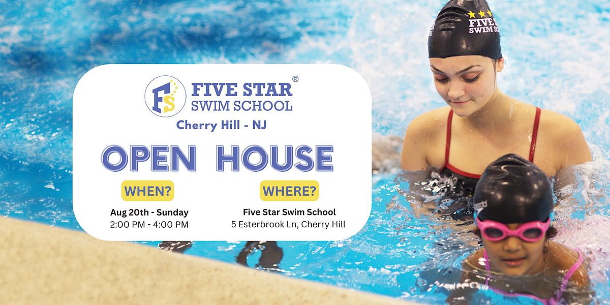 Open House Five Star Swim School Cherry Hill August, Five Star Swim