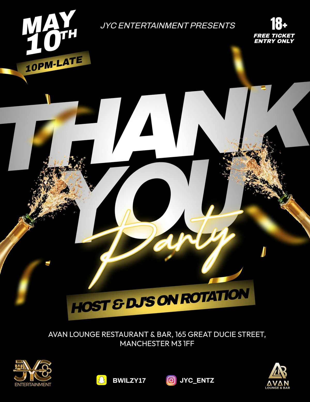 THANK YOU , 10 May | Event in Manchester | AllEvents