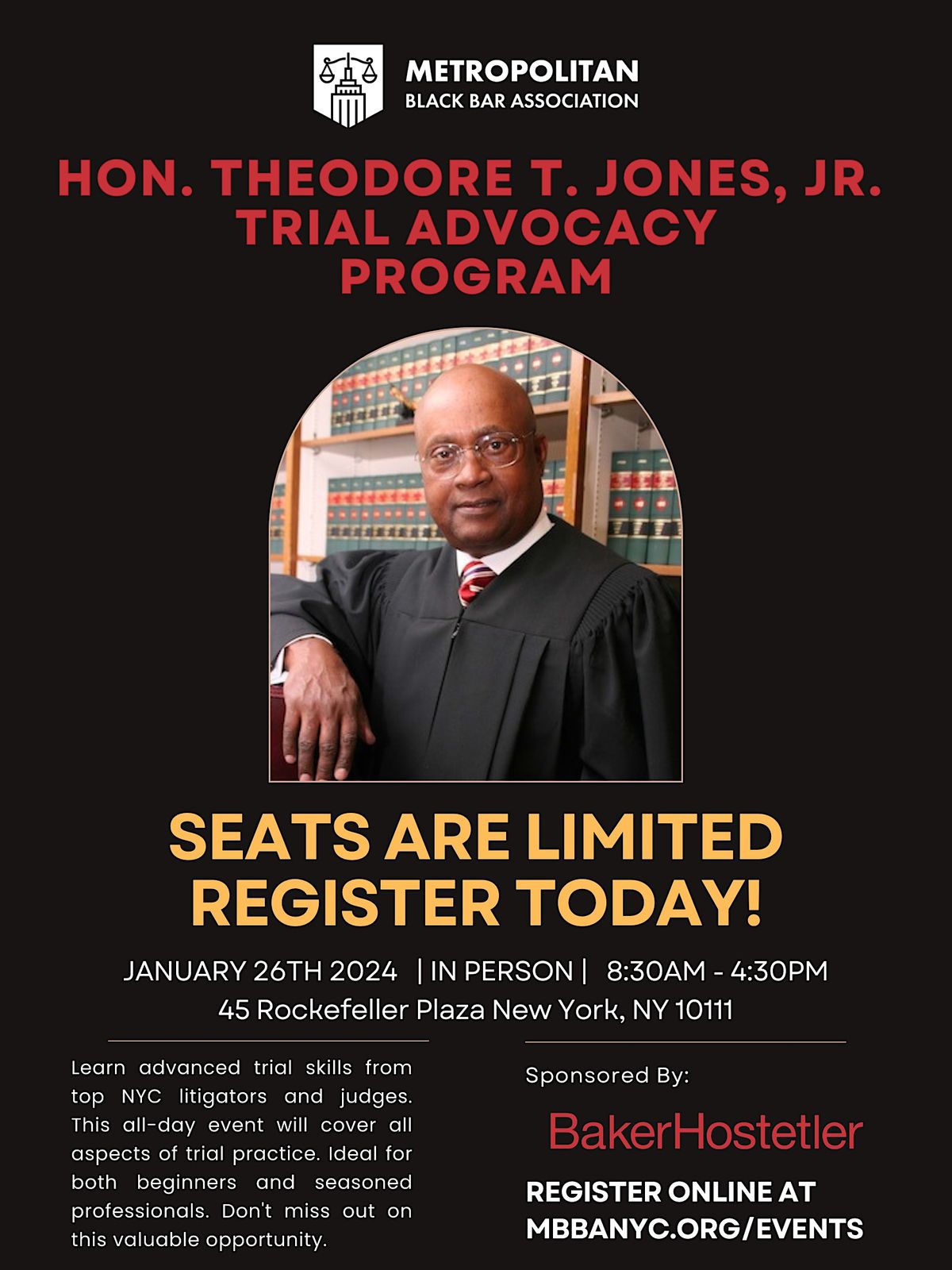 Hon. Theodore T. Jones, Jr. Trial Advocacy Program, BakerHostetler, New ...